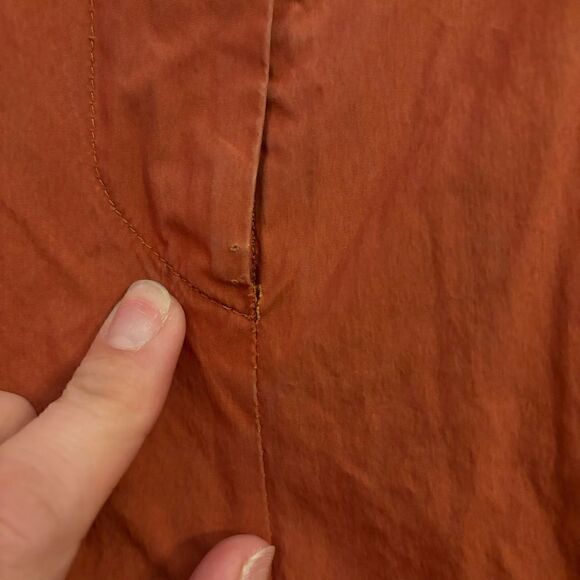 Drae Rusty Orange Parachute Relax Minimalist Jogger Pant with Pockets Med - Picture 9 of 9